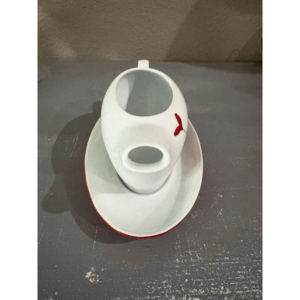 Mikasa Pure Red Floral Porcelain Gravy Boat & Underplate SL134 Portugal